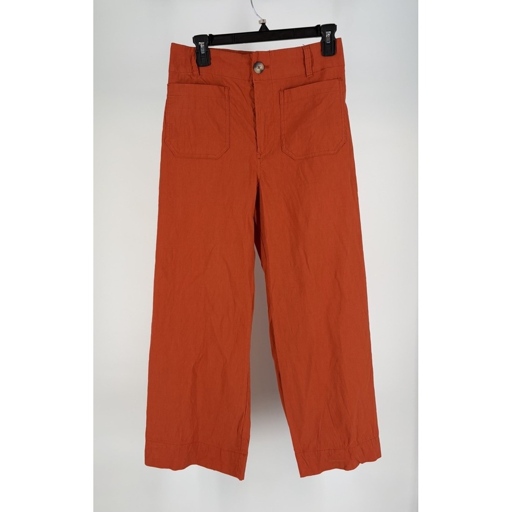 Anthropologie Terracotta Wide Leg Pants